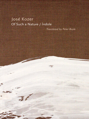 cover image of Of Such a Nature/Índole